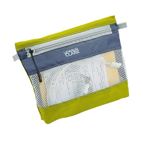 Lewis N. Clark Feather Light Travel Pouch Pear Yellow - Picture 1 of 4